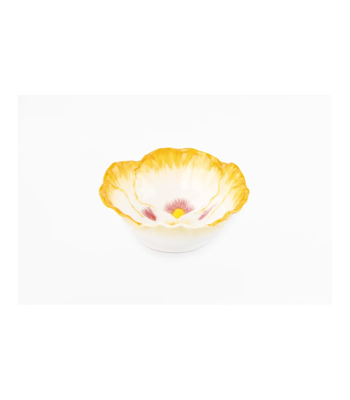 Bol Flor Pintado A Mano Diametro 12.5cm Love&home