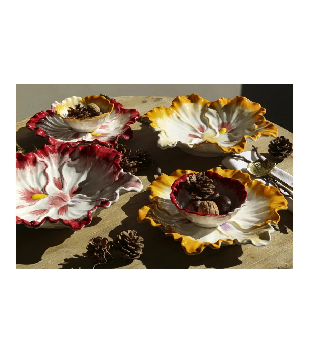 Bol Flor Pintado A Mano Diametro 12.5cm Love&home
