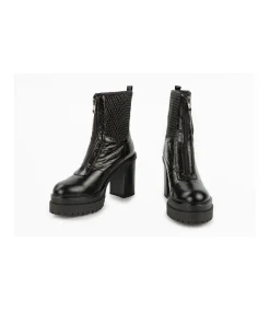 Botin Con Tacon Mauve