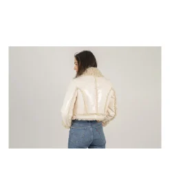 Chaqueta Corta Charol Reversible