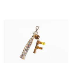 Charm Llavero Con Borla Inicial