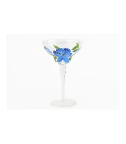 Copa Margarita Pintado A Mano Flores Love&home