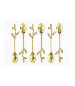 Juego 6 Cucharas Hojas Largo18cm Love&home