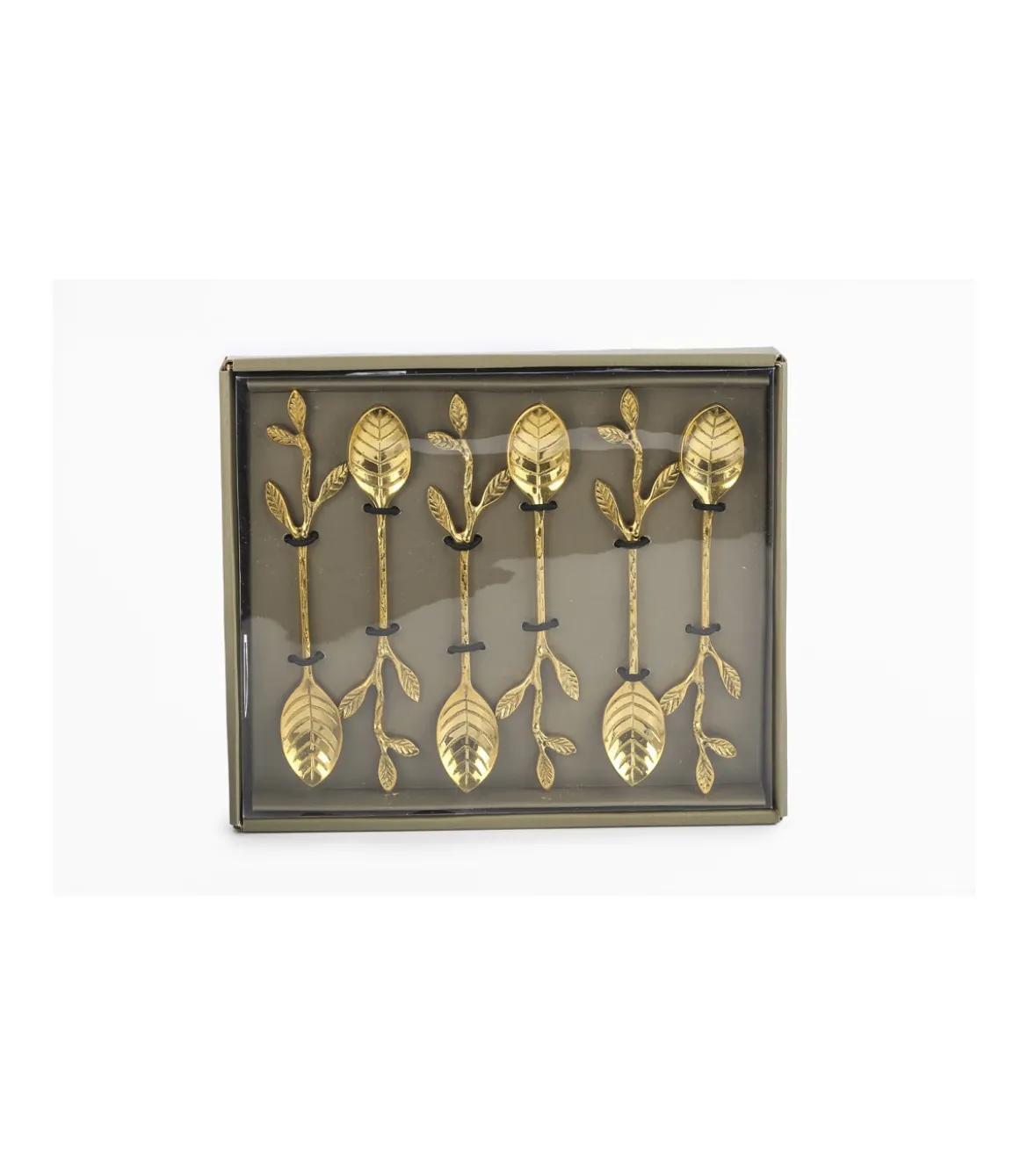 Juego 6 Cucharas Hojas Largo18cm Love&home