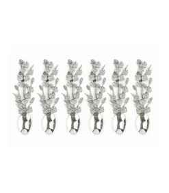 Juego 6 Cucharas Hojas Largo20cm Love&home