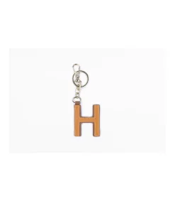Llavero Bi-color Inicial H Saffiano Lady