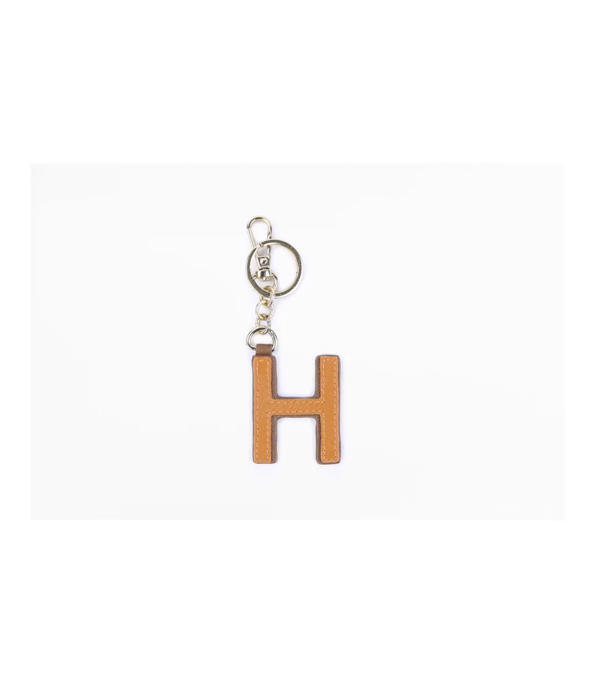 Llavero Bi-color Inicial H Saffiano Lady