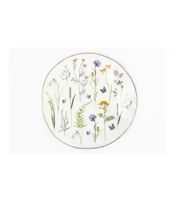 Plato Ovalado Filo Dorado 26cm Love&home