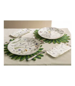 Plato Rectangular Filo Dorado 22cm Love&home