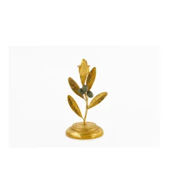 Portavelas Olivos Hojas 8.9x17cm Love&home