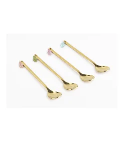 Set De 4 Cucharillas Conchas Love&home