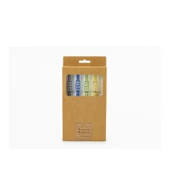 Set De 4 Pajitas Bubbles Con Cepillo Love&home