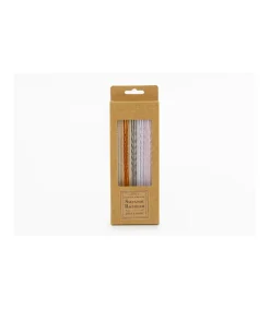 Set De 4 Pajitas Espiral Con Cepillo Love&home