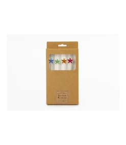 Set De 4 Pajitas Estrellas De Mar Con Cepillo Love&home