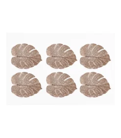 Set De 6 Posavasos Hoja Love&home