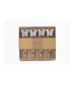 Set De 4 Tenedores Mariposas Love&home
