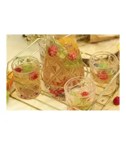 Set Jarra Y 4 Vasos 300ml Love&home