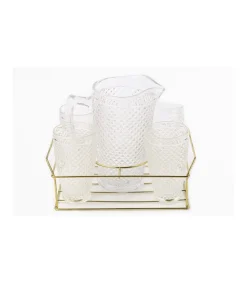 Set Jarra Y 4 Vasos 350ml Love&home