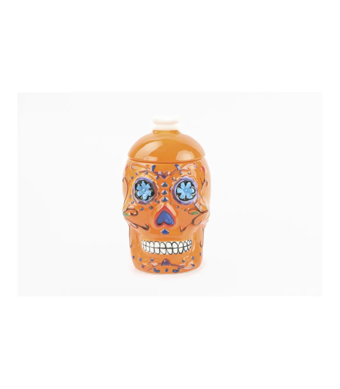 Taza Con Tapa Calavera Love&home
