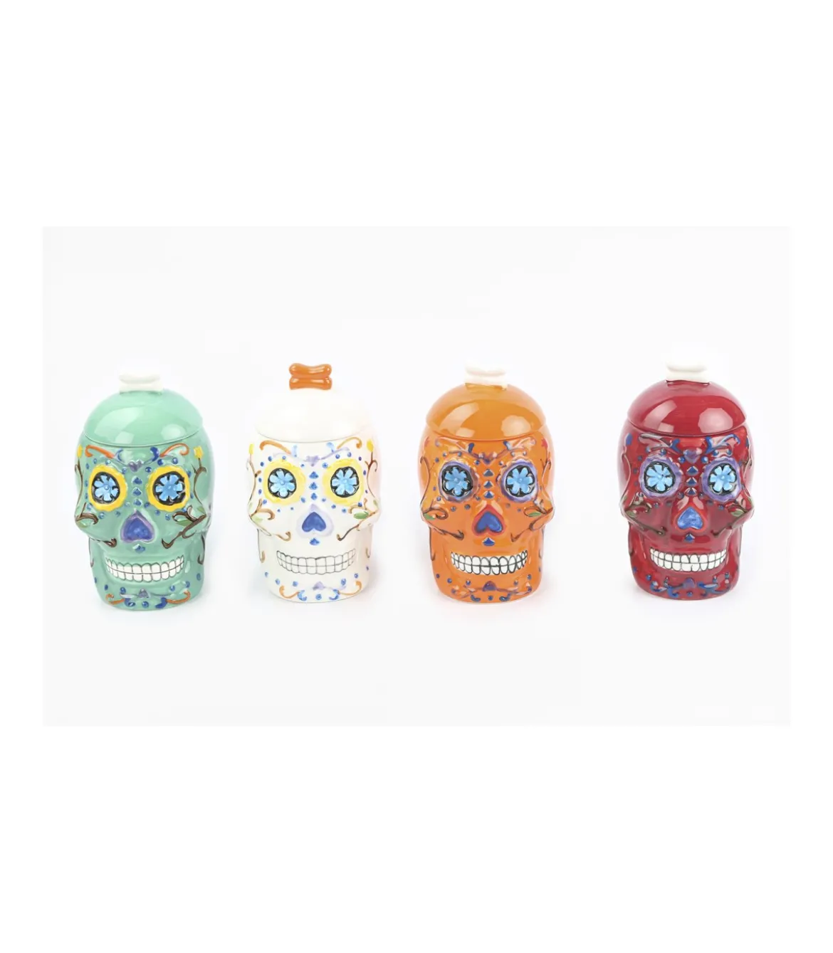 Taza Con Tapa Calavera Love&home