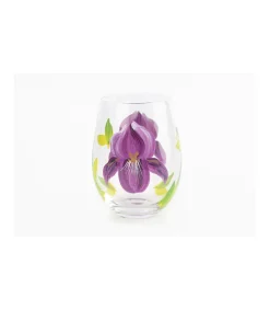 Vaso Pintado A Mano Flores Love&home